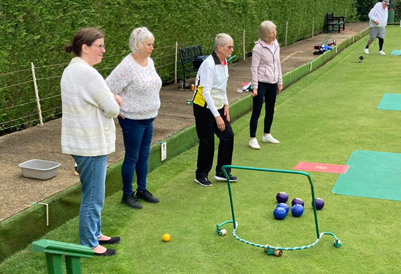 New bowlers try their hand at lawn bowls